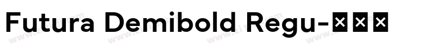 Futura Demibold Regu字体转换
